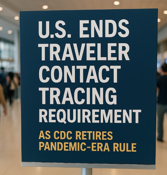U.S. Ends Traveler Contact Tracing Requirement as CDC Retires Pandemic-Era Rule U.S. Ends Traveler Contact Tracing Requirement as CDC Retires Pandemic-Era Rule