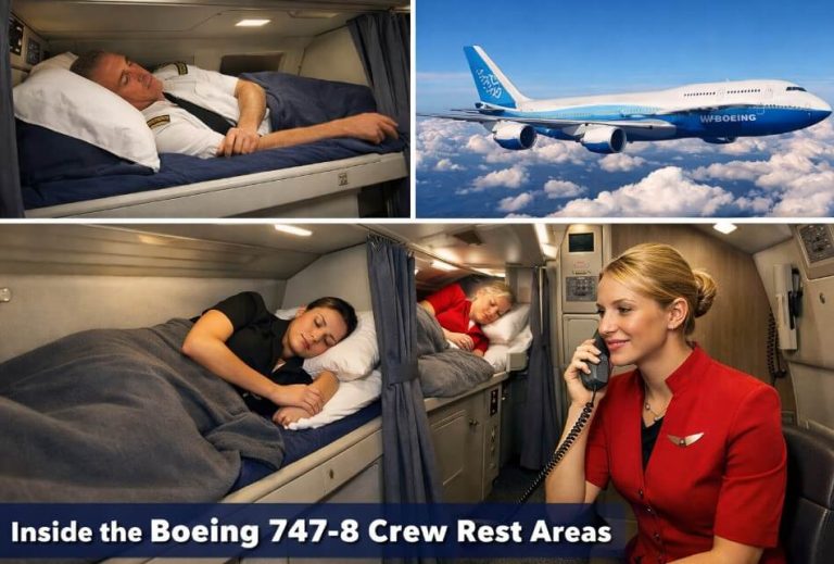 Where Boeing 747-8 Pilots and Cabin Crew Sleep on Ultra-Long-Haul Flights