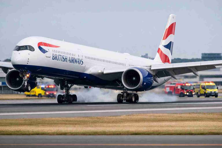 British Airways A350 Crosses Atlantic After Losing Wheel on Takeoff