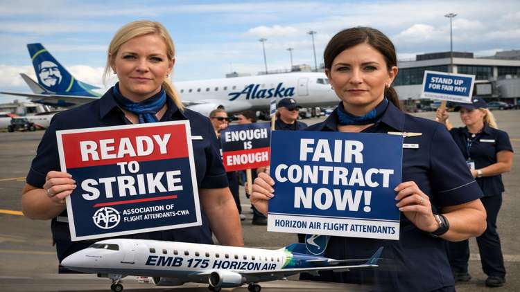 Horizon Air Flight Attendants Move Closer to Strike Authorization Vote Horizon Air Flight Attendants Move Closer to Strike Authorization Vote