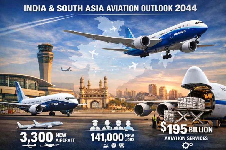 Boeing Forecasts Strong Aircraft Demand Across India and South Asia Through 2044 Boeing Forecasts Strong Aircraft Demand Across India and South Asia Through 2044