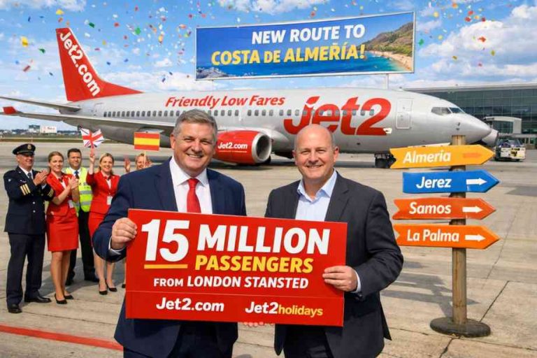 Jet2 Celebrates 15 Million Passengers at London Stansted With New Spain Route Expansion Jet2 Celebrates 15 Million Passengers at London Stansted With New Spain Route Expansion