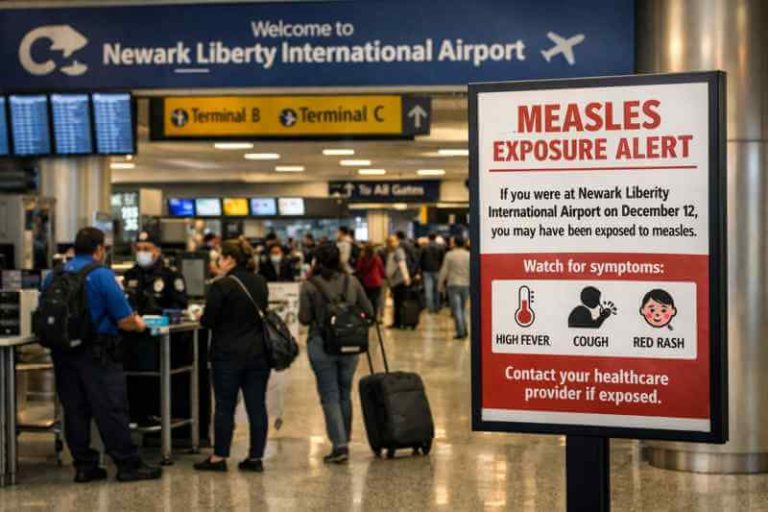 Measles Case Triggers Exposure Review at Newark Liberty International Airport