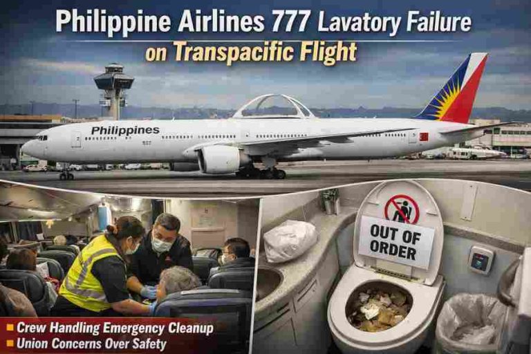 Philippine Airlines 777 Suffers Complete Lavatory Failure on Transpacific Flight