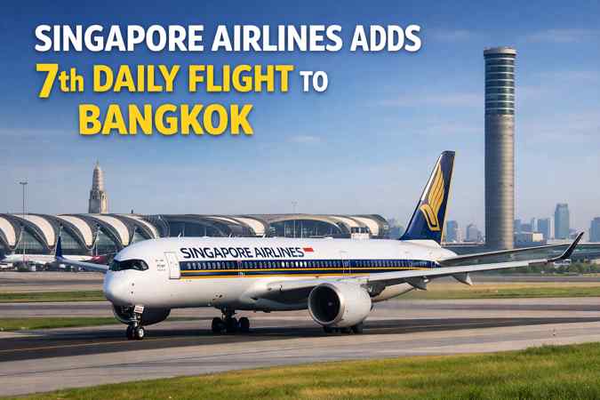 Singapore Airlines Adds Seventh Daily Flight to Bangkok, Boosting Capacity on Key Regional Route Singapore Airlines Adds Seventh Daily Flight to Bangkok, Boosting Capacity on Key Regional Route