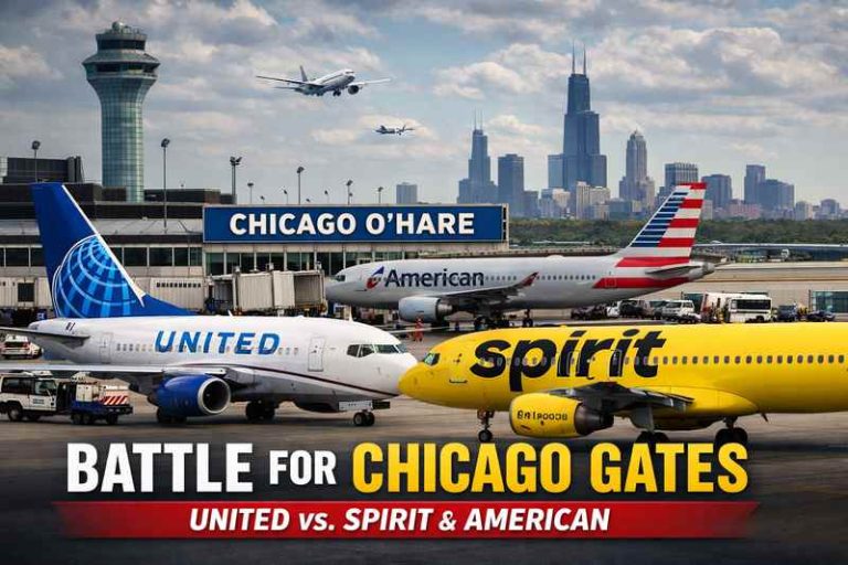 United Buys Spirit’s Final Chicago Gates, Intensifying O’Hare Competition United Buys Spirit’s Final Chicago Gates, Intensifying O’Hare Competition