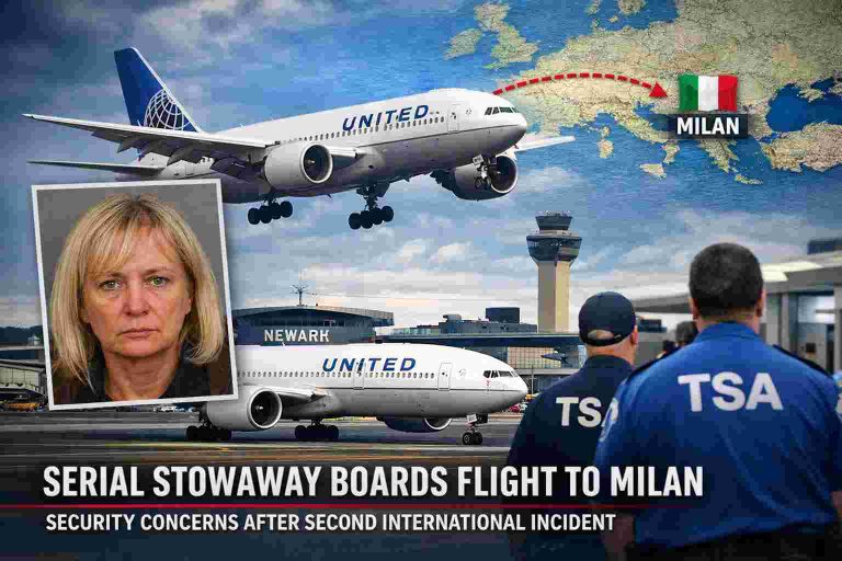 Serial Stowaway Boards United Flight From Newark to Milan, Raising Renewed Security Concerns Serial Stowaway Boards United Flight From Newark to Milan, Raising Renewed Security Concerns