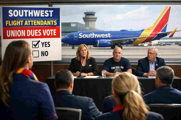 Southwest Flight Attendants to Hold Fourth Vote on Union Dues Assessment Southwest Flight Attendants to Hold Fourth Vote on Union Dues Assessment