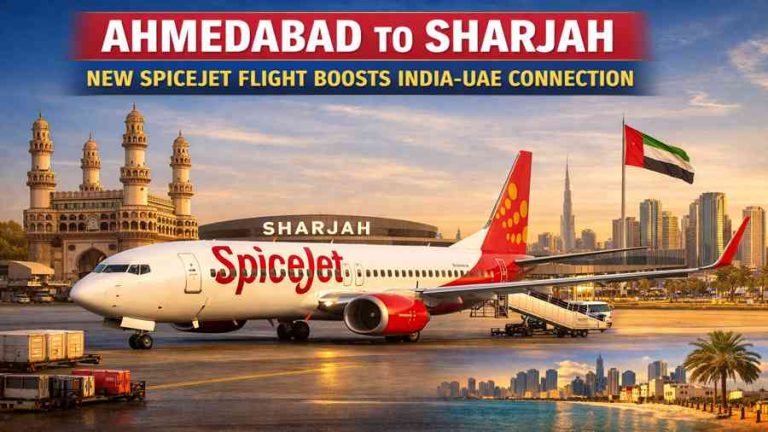 SpiceJet Launches New Ahmedabad–Sharjah Route to Boost India–UAE Connectivity