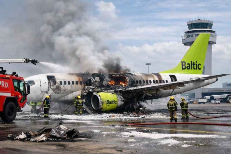 First Airbus A220 Hull Loss Confirmed After Ground Fire in Riga