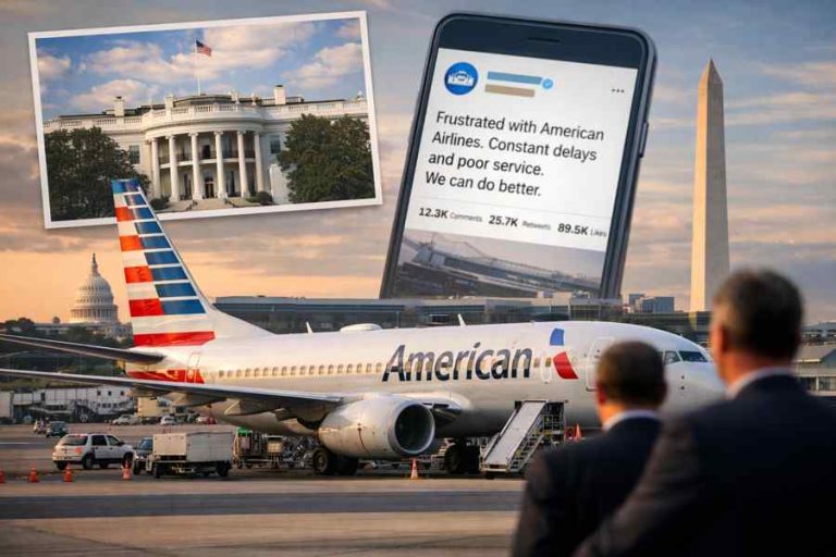 American Airlines Draws Political Heat After White House Criticism Goes Viral American Airlines Draws Political Heat After White House Criticism Goes Viral