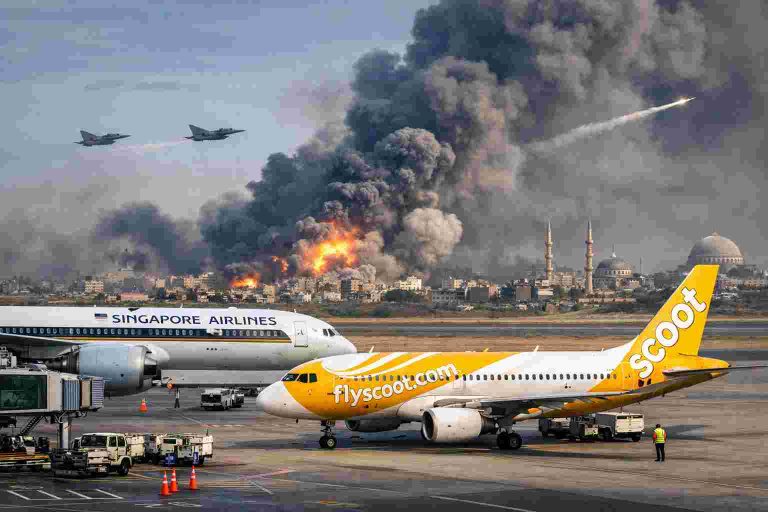 Singapore Airlines, Scoot Suspend Key Middle East Routes as Conflict Escalates Singapore Airlines, Scoot Suspend Key Middle East Routes as Conflict Escalates