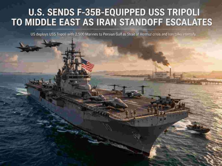 U.S. Deploys USS Tripoli to Middle East as Iran Tensions and Energy Risks Rise