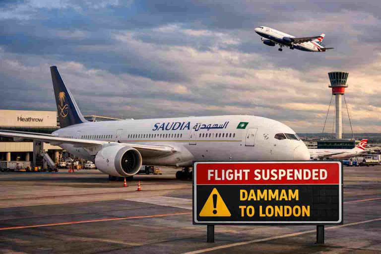 Saudia to Suspend Dammam–London Heathrow Route Amid Weak Demand Saudia to Suspend Dammam–London Heathrow Route Amid Weak Demand