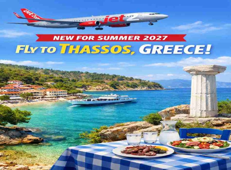 Jet2 Expands Greece Network with New Thassos Route for Summer 2027
