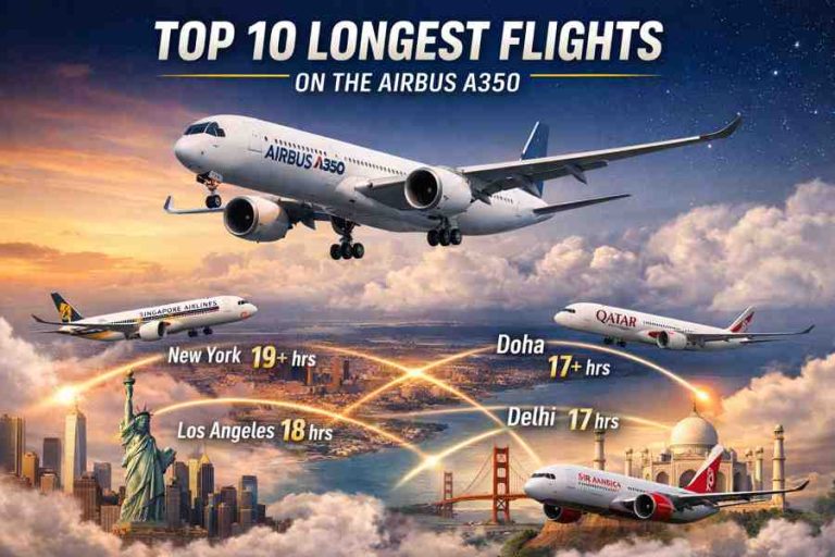 Top 10 Longest Flights in the World You Can Take on Airbus A350