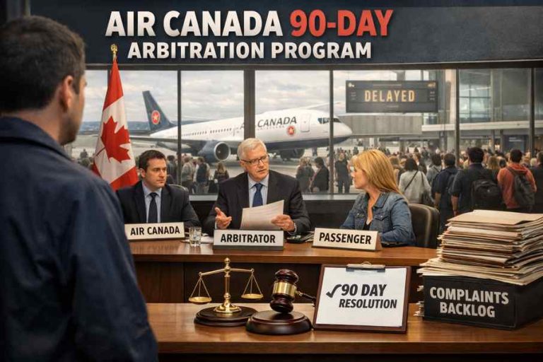 Air Canada Tests 90-Day Arbitration Program to Tackle Mounting Passenger Complaint Backlog
