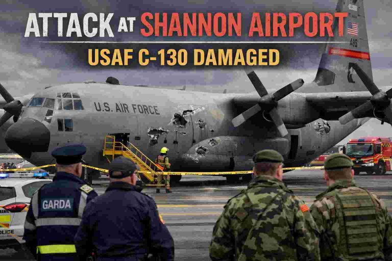 US C-130 Hercules Targeted in Violent Attack at Shannon Airport