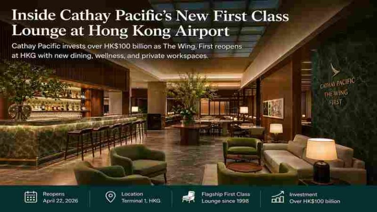 Inside Cathay Pacific’s New First Class Lounge at Hong Kong Airport