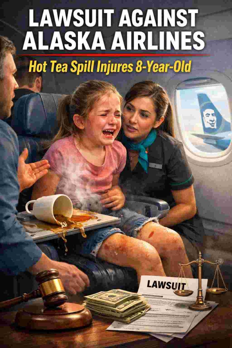 Alaska Airlines Faces ,000 Lawsuit After Hot Tea Spill Injury on 8-Year-Old