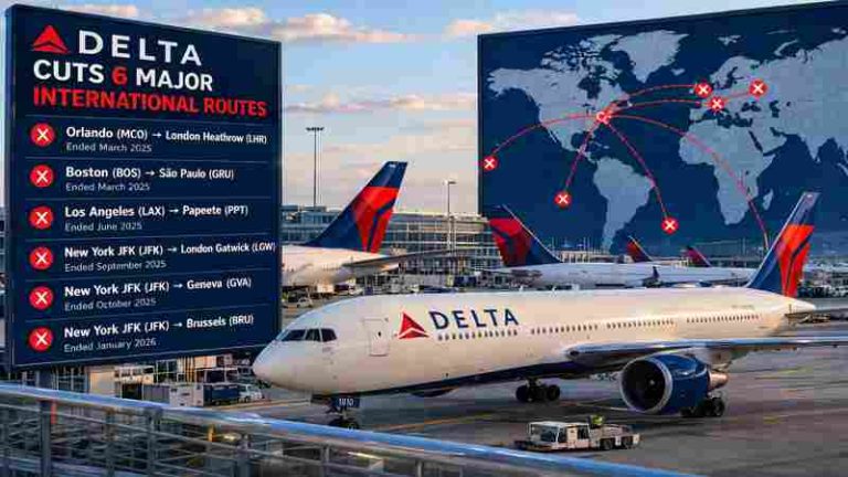 Delta Air Lines Cuts Six Long-Haul Routes Despite Record International Growth Delta Air Lines Cuts Six Long-Haul Routes Despite Record International Growth