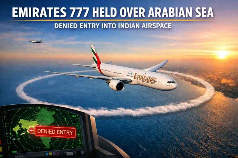 Emirates 777 Briefly Denied Indian Airspace After Flight Plan Filing Error
