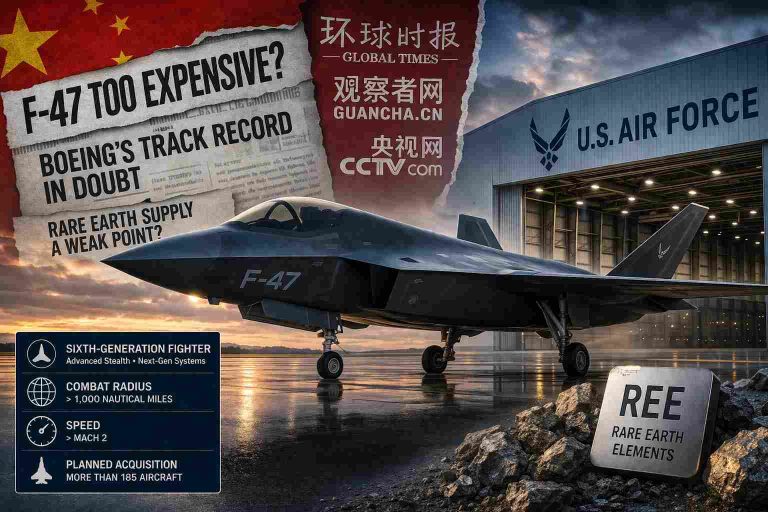 Chinese Media Downplay F-47 Fighter Jet Capabilities as U.S. Experts Push Back Chinese Media Downplay F-47 Fighter Jet Capabilities as U.S. Experts Push Back