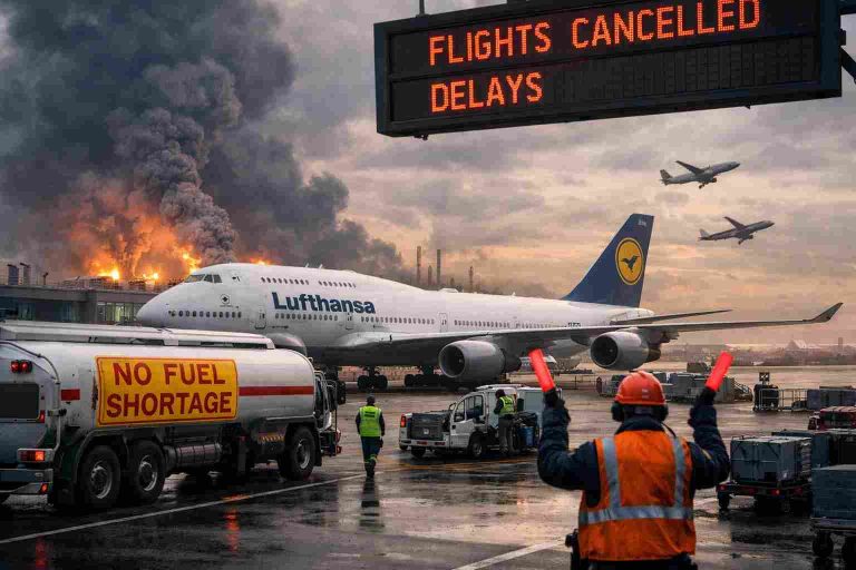 Lufthansa Cuts Flights as Gulf War Triggers Fuel Crisis and Kerosene Shortage