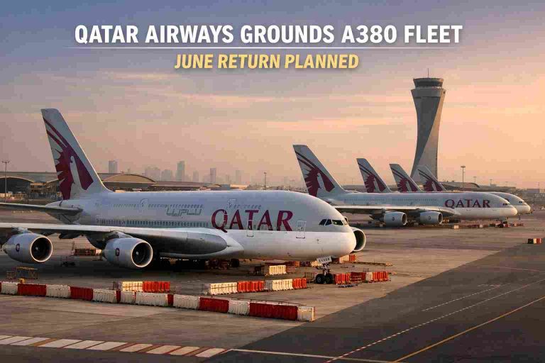 Qatar Airways Grounds Entire A380 Fleet Amid Regional Disruptions, Eyes June Return