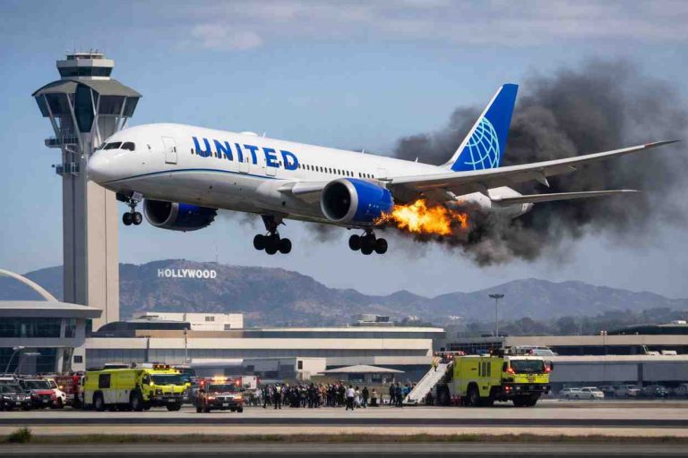 United 787 Engine Fire Forces Emergency Return to LAX After Failed Suppression United 787 Engine Fire Forces Emergency Return to LAX After Failed Suppression