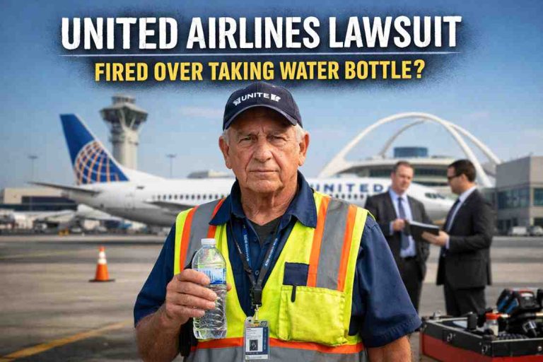 United Airlines Sued After Firing 76-Year-Old Technician Who Took Water During Alleged Medical Emergency