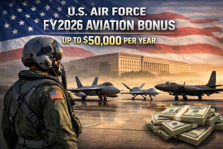 US Air Force Opens FY2026 Aviation Bonus Applications at Up to ,000 Per Year