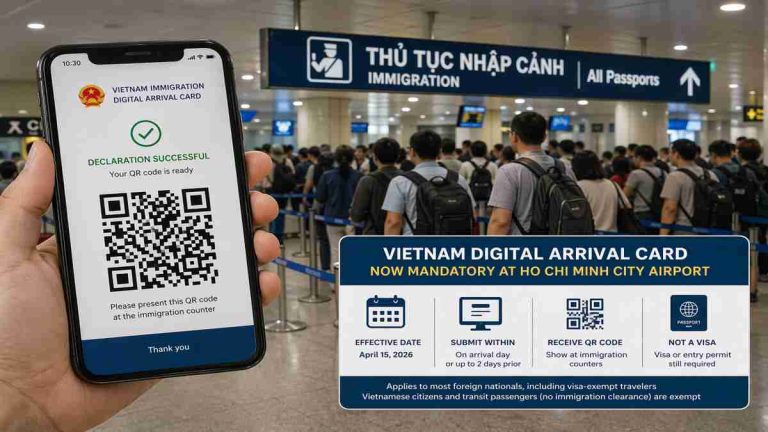 Vietnam Mandates Digital Arrival Card for Ho Chi Minh City Arrivals Vietnam Mandates Digital Arrival Card for Ho Chi Minh City Arrivals