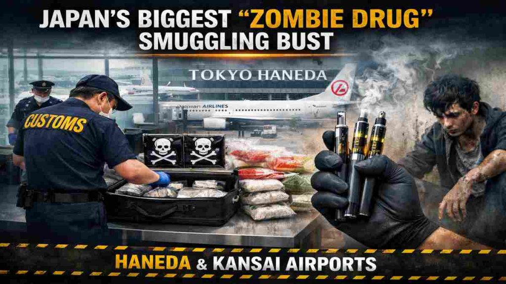 Zombie X Ringer Japan Busts Record “Zombie Drug” Smuggling Ring at Major Airports