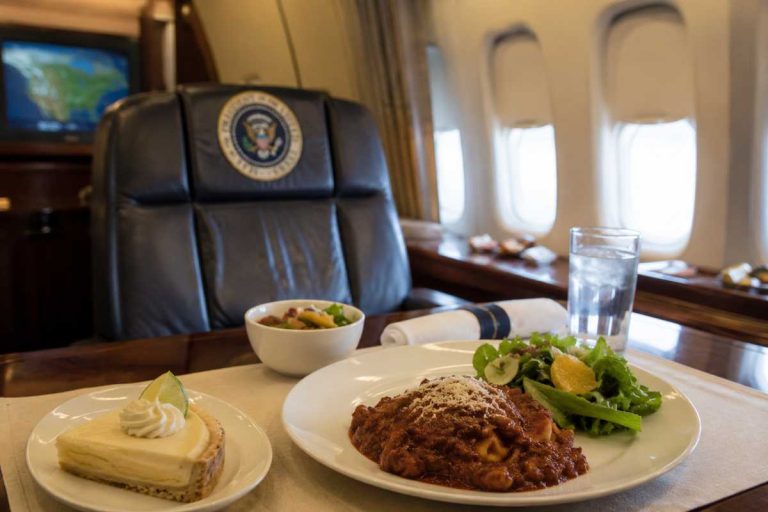 What Food Is Served on the Most Expensive Air Force One Jet in the World?