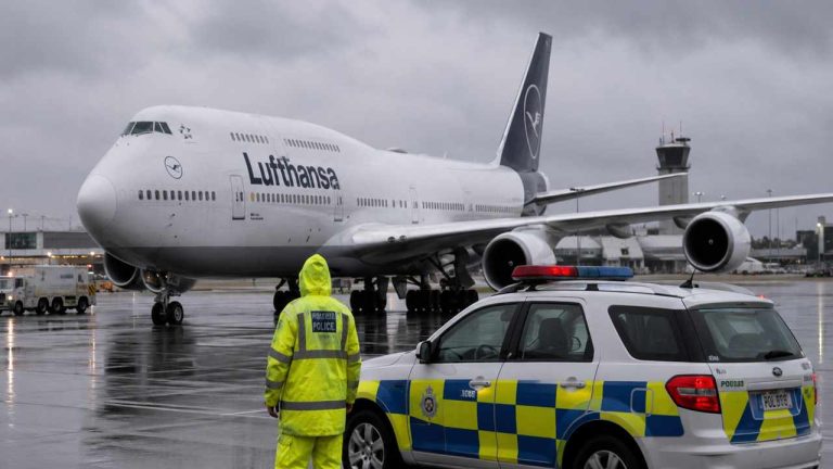 Lufthansa Boeing 747 Flight to Hyderabad Isolated After Bomb Threat Email