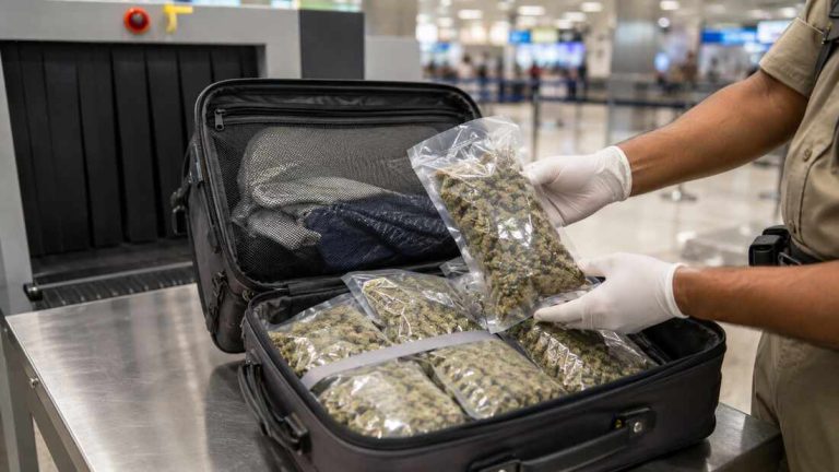 Chennai Airport Customs Detain Malaysian Passenger After 4-Kilogram Cannabis Seizure Chennai Airport Customs Detain Malaysian Passenger After 4-Kilogram Cannabis Seizure